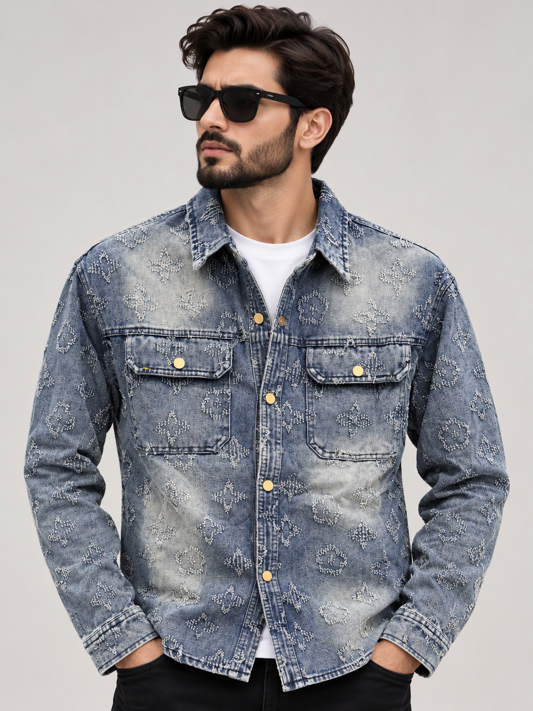 LV Denim Overshirt