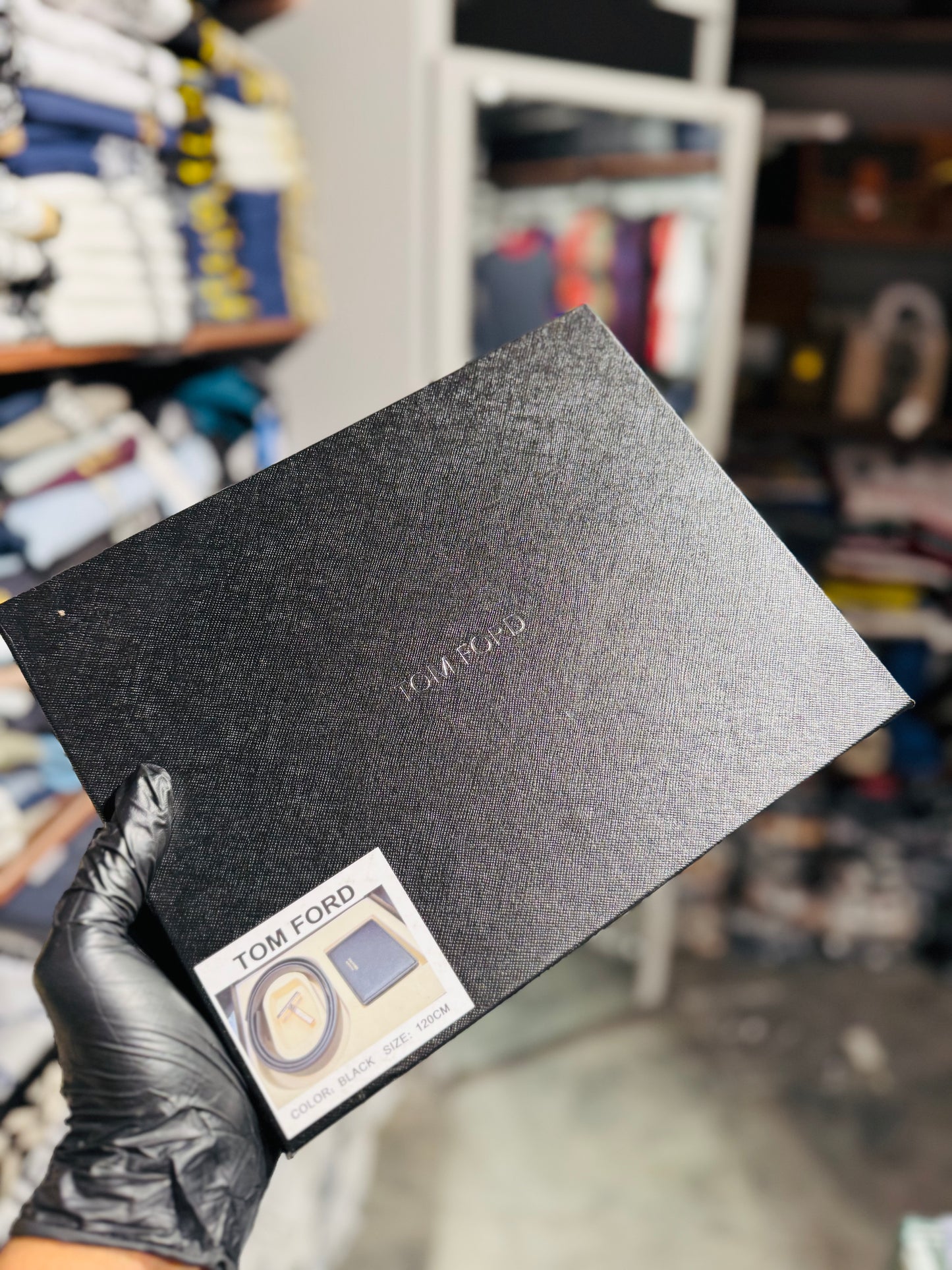 TOMFORD BELT AND WALLET
