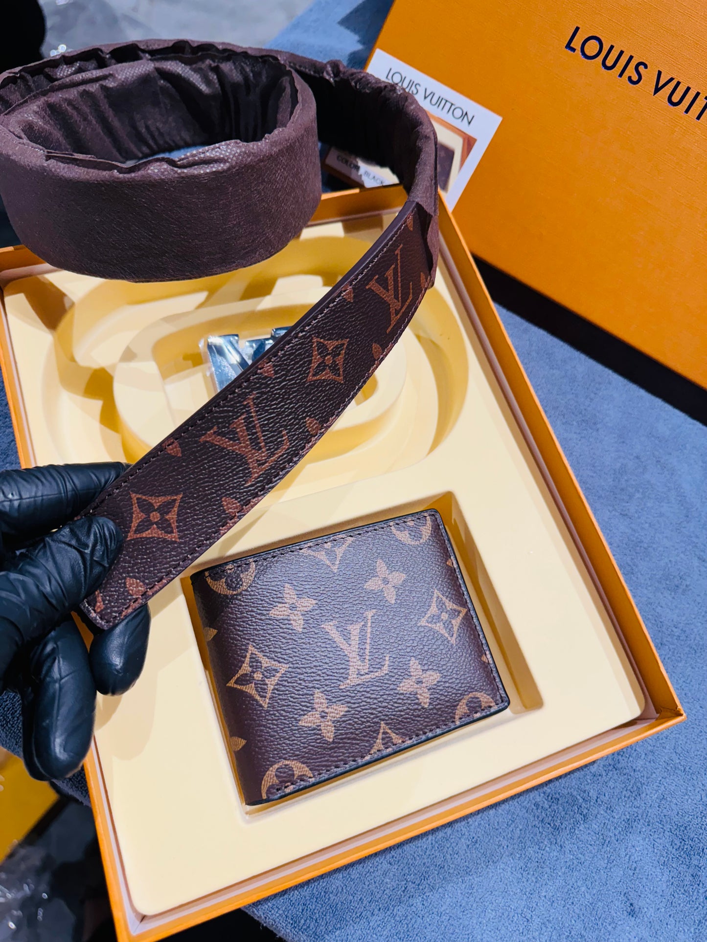LV BELT AND WALLET