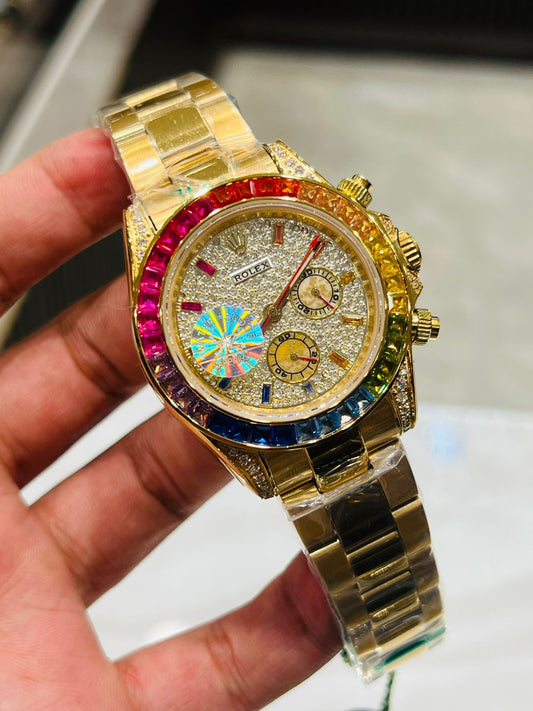 ROLEX DYTONA RAINBOW TOP NOTCH QULAITY AUTO SPHIRE GLSSS
