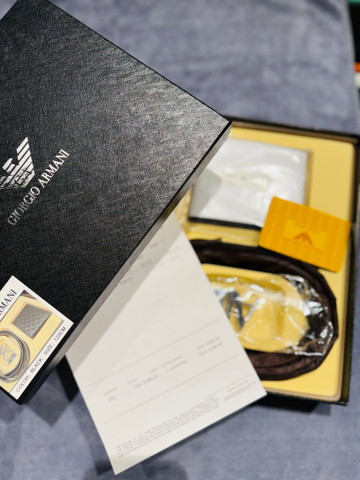 ARMANI BELT AND WALLET