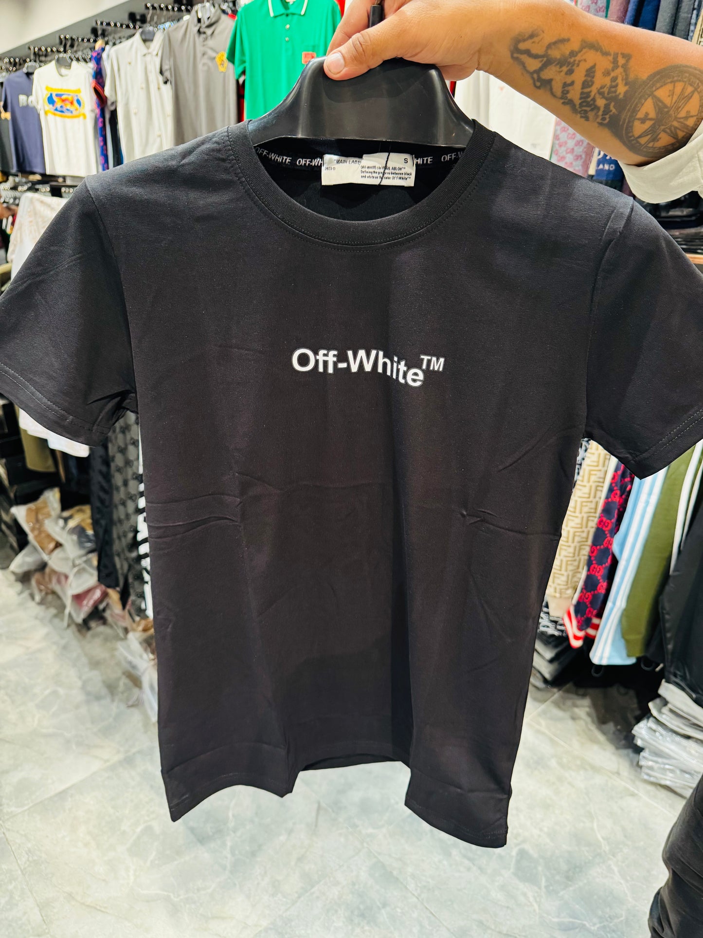 OFF WHITE EMBROIDERY TURKEY TSHIRT
