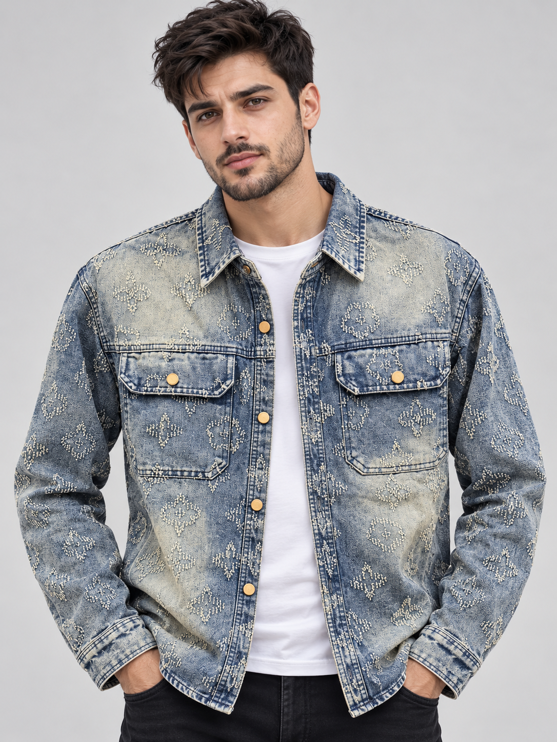 LV Denim Overshirt
