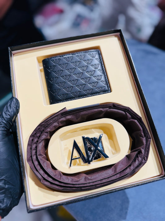 ARMANI BELT AND WALLET