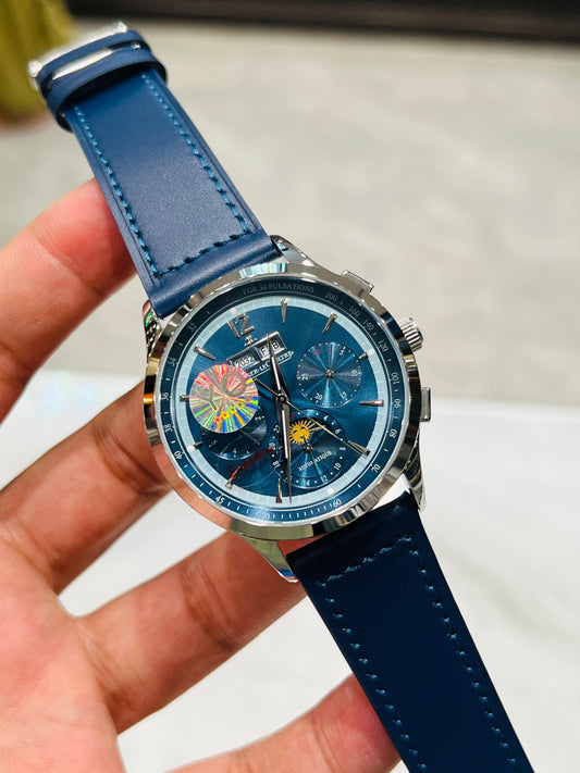 JAEGER LE COULTRE MASTER GRADE MOONPHASE AUTO SPHIRE GLASS