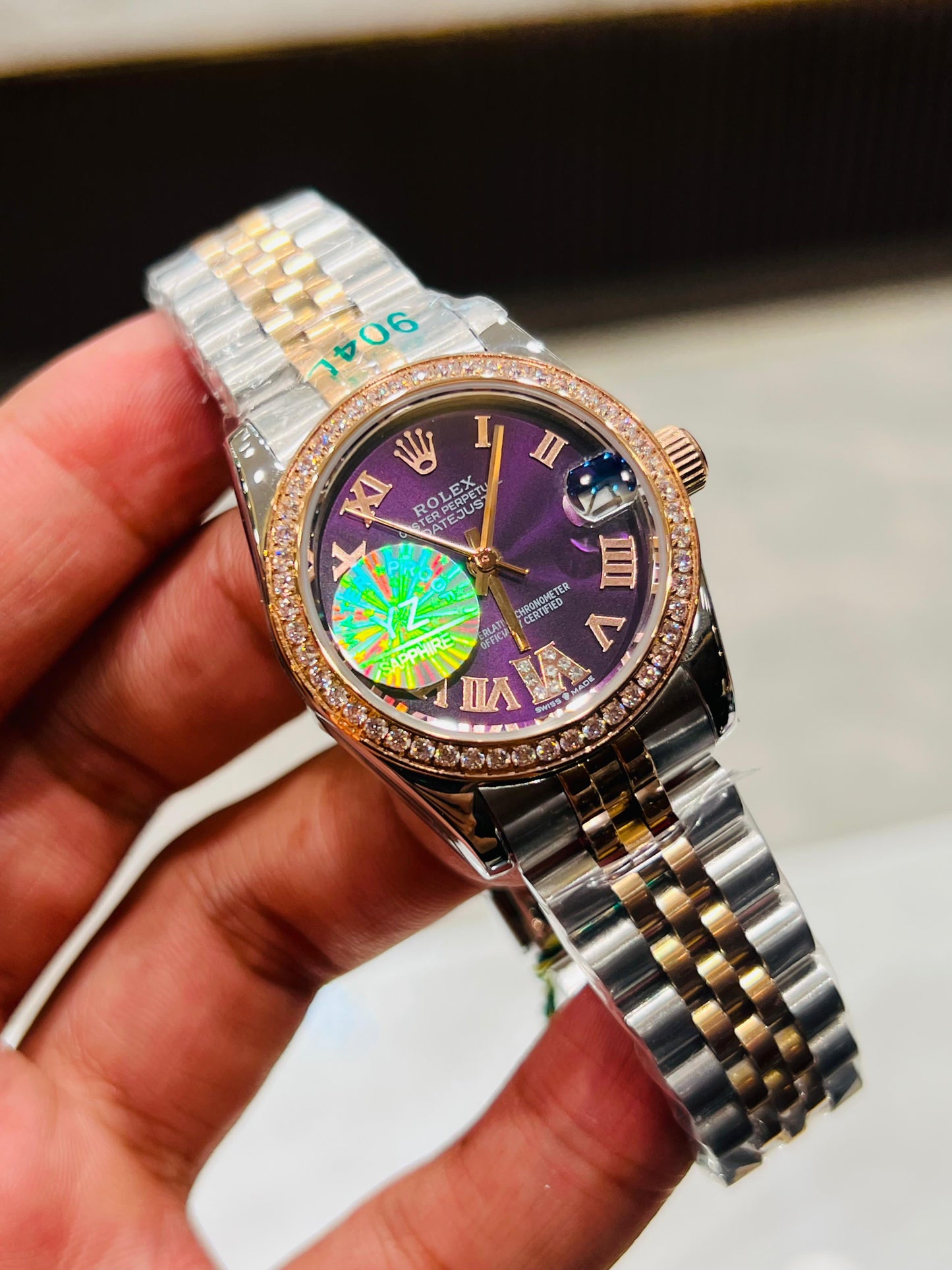 (Copy) ROLEX LADIES YZ FACTORY ORIGINAL DATEJUST STEELNESS STEEL