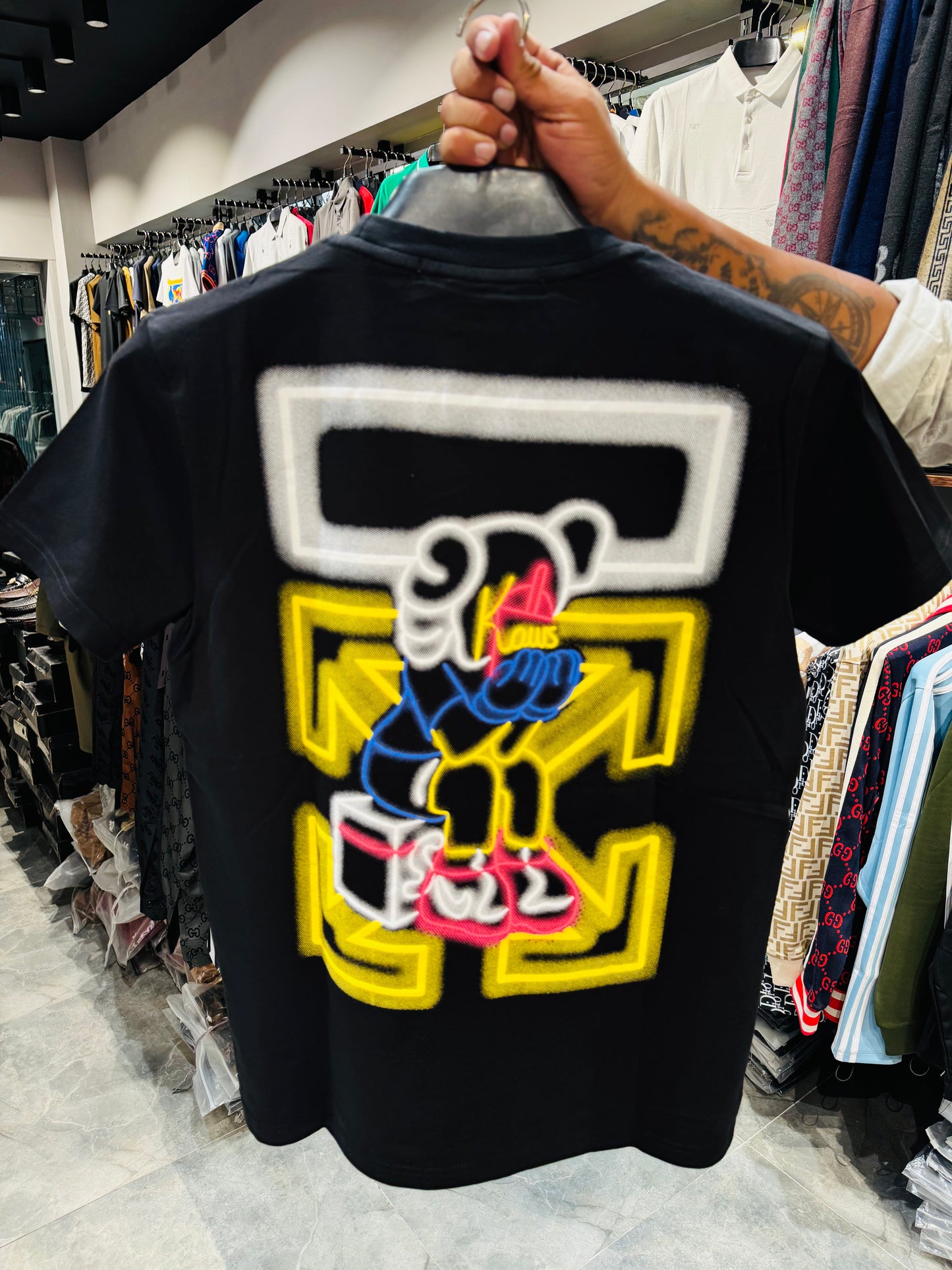 OFF WHITE EMBROIDERY TURKEY TSHIRT