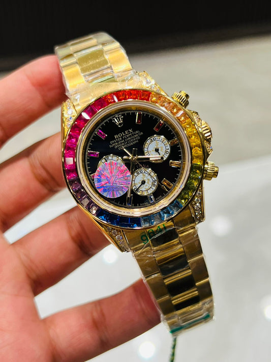 ROLEX DYTONA RAINBOW TOP NOTCH QULAITY AUTO SPHIRE GLSSS