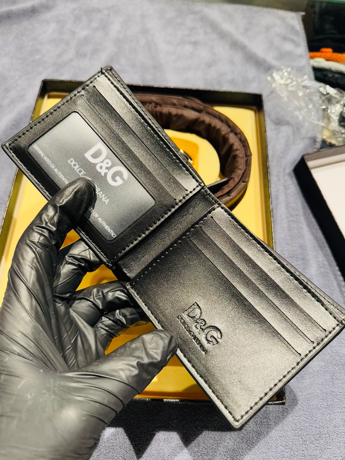 D&G BELT AND WALLET