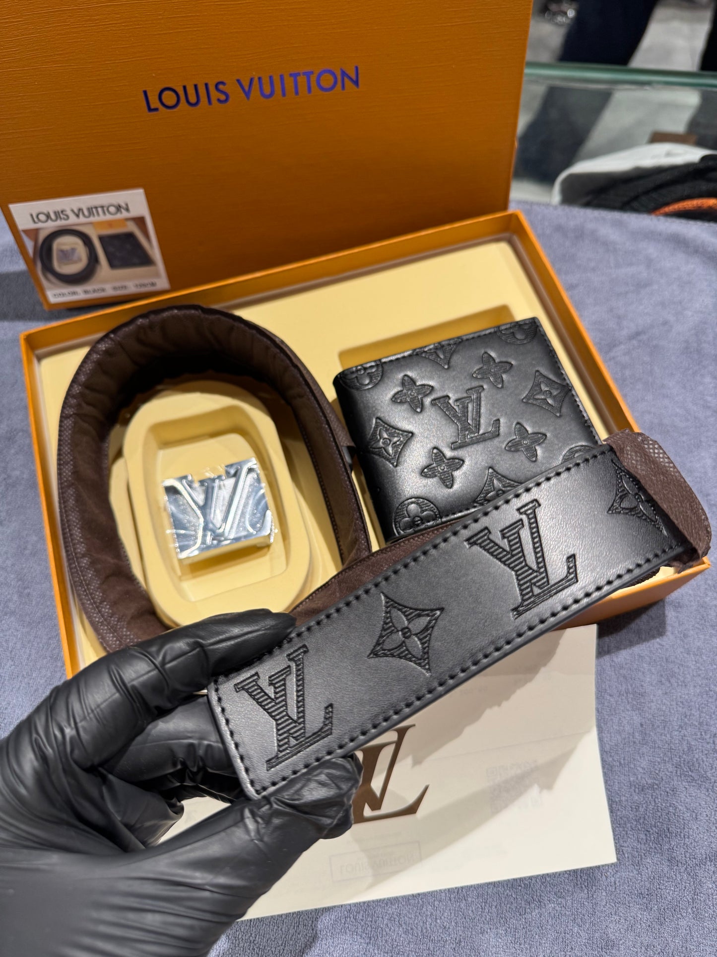 LV BELT AND WALLET