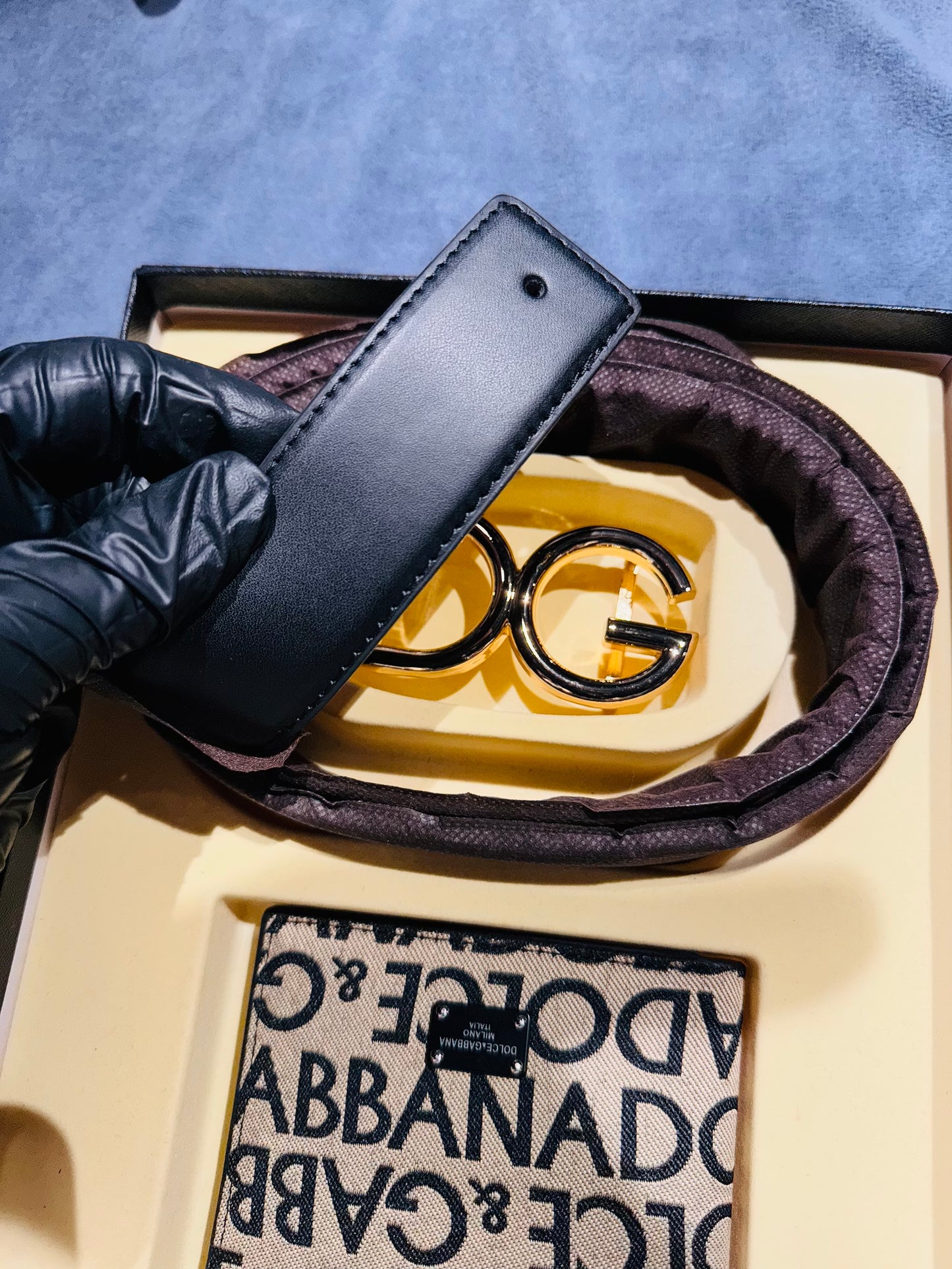 D&G BELT AND WALLET