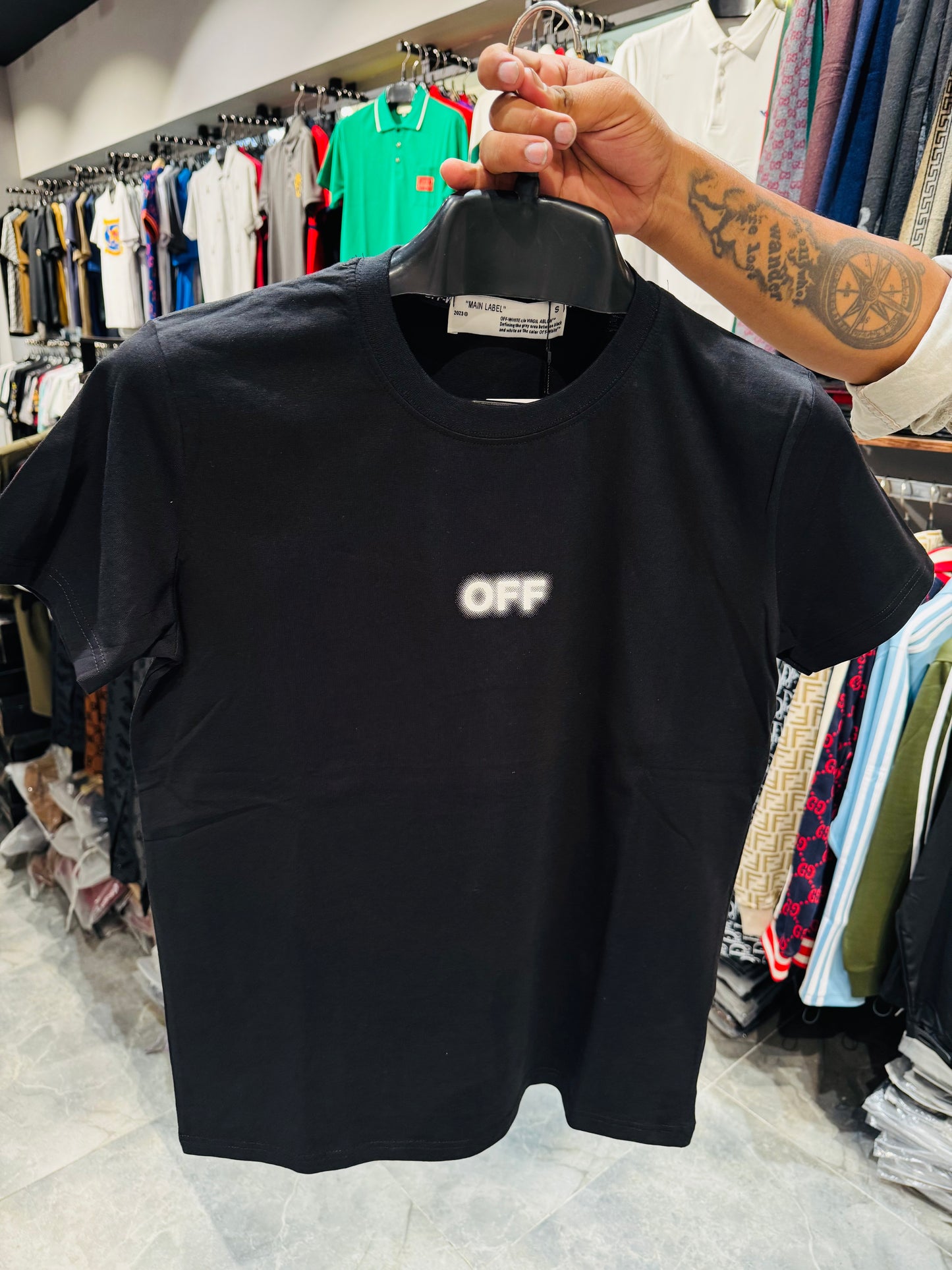 OFF WHITE EMBROIDERY TURKEY TSHIRT