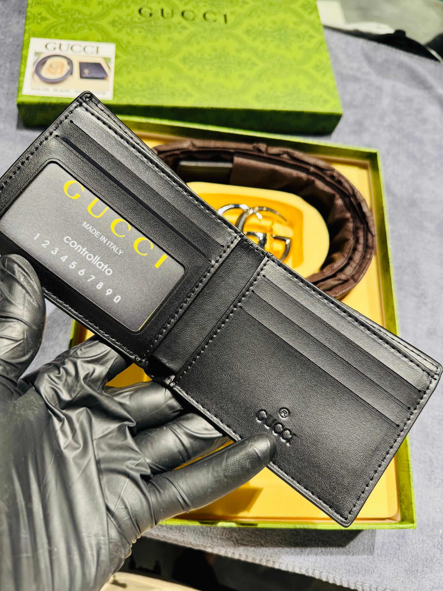 GUCCI BELT AND WALLET
