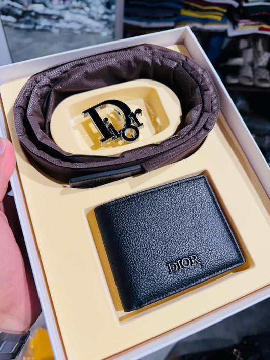 DIOR BELT AND WALLET