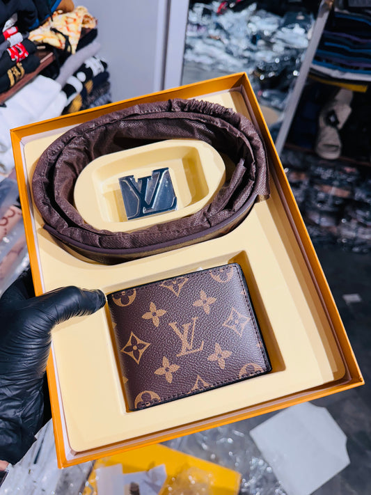 LV BELT AND WALLET