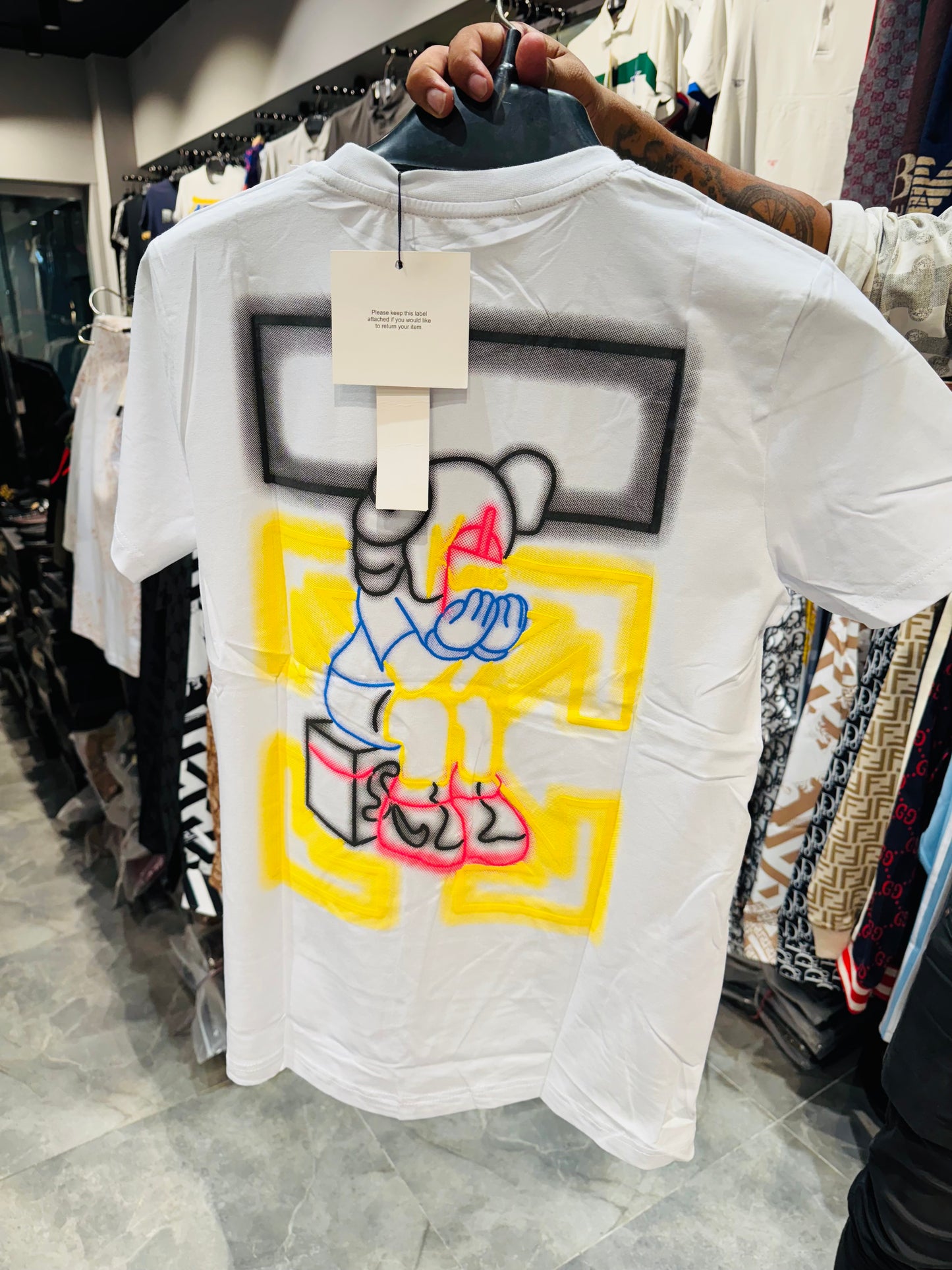 OFF WHITE EMBROIDERY TURKEY TSHIRT