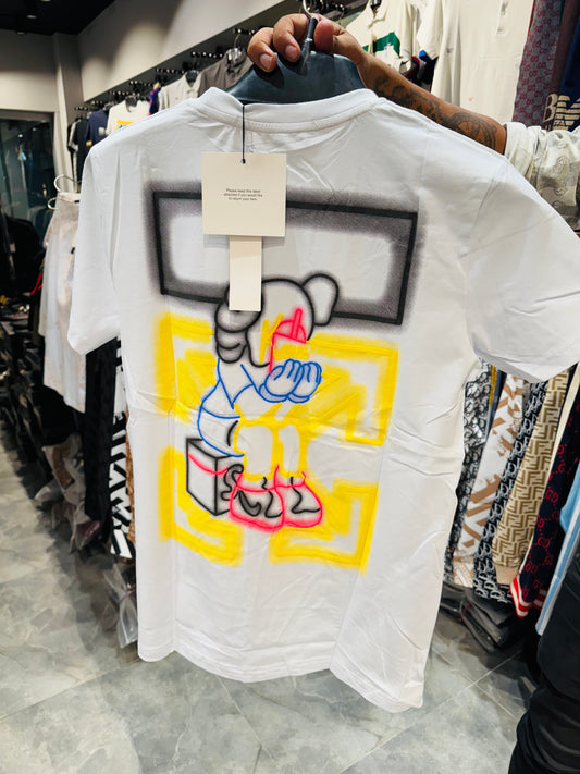 OFF WHITE EMBROIDERY TURKEY TSHIRT