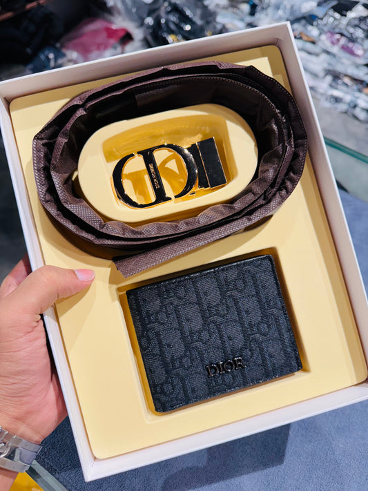 DIOR BELT AND WALLET