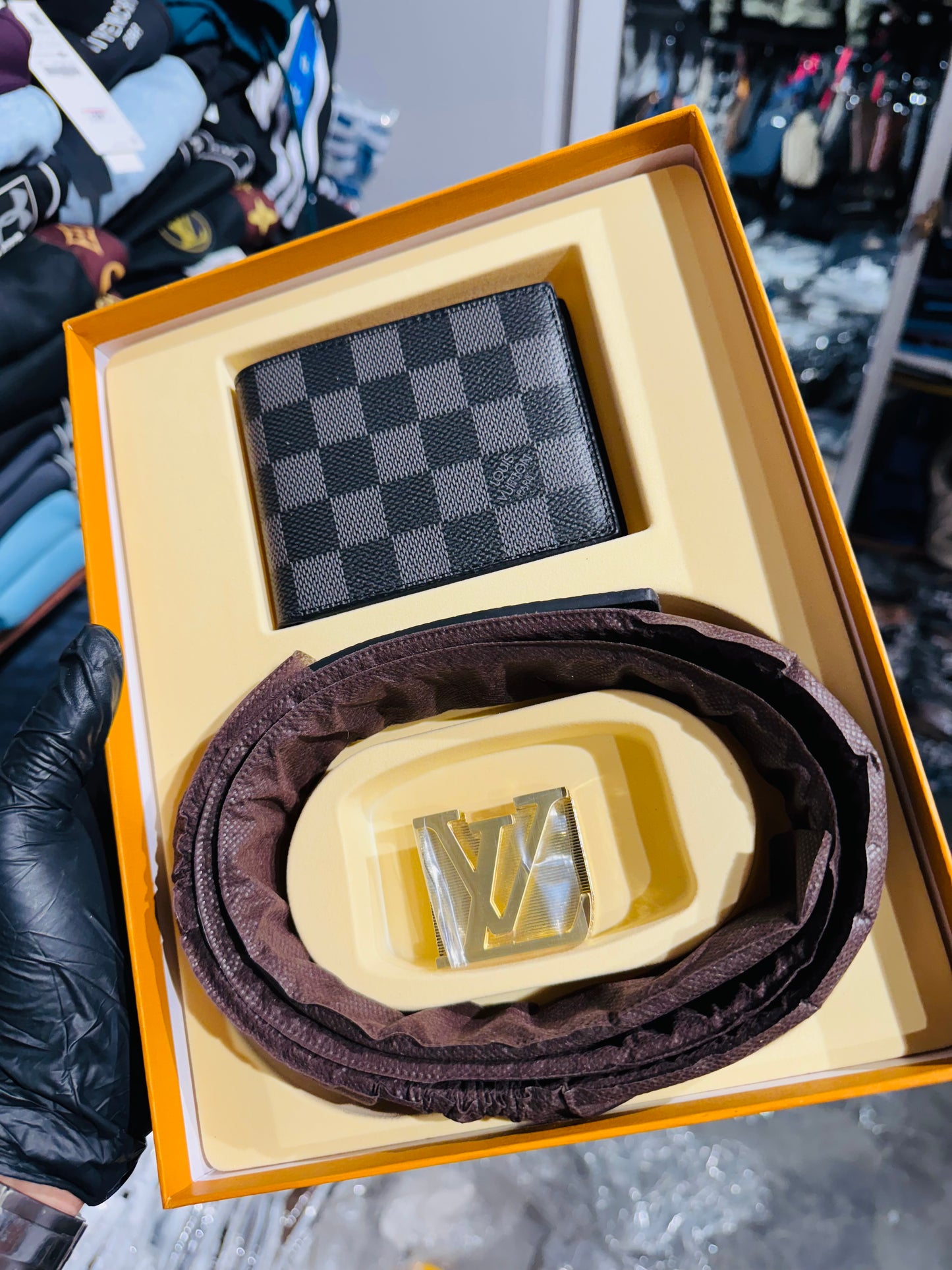LV BELT AND WALLET