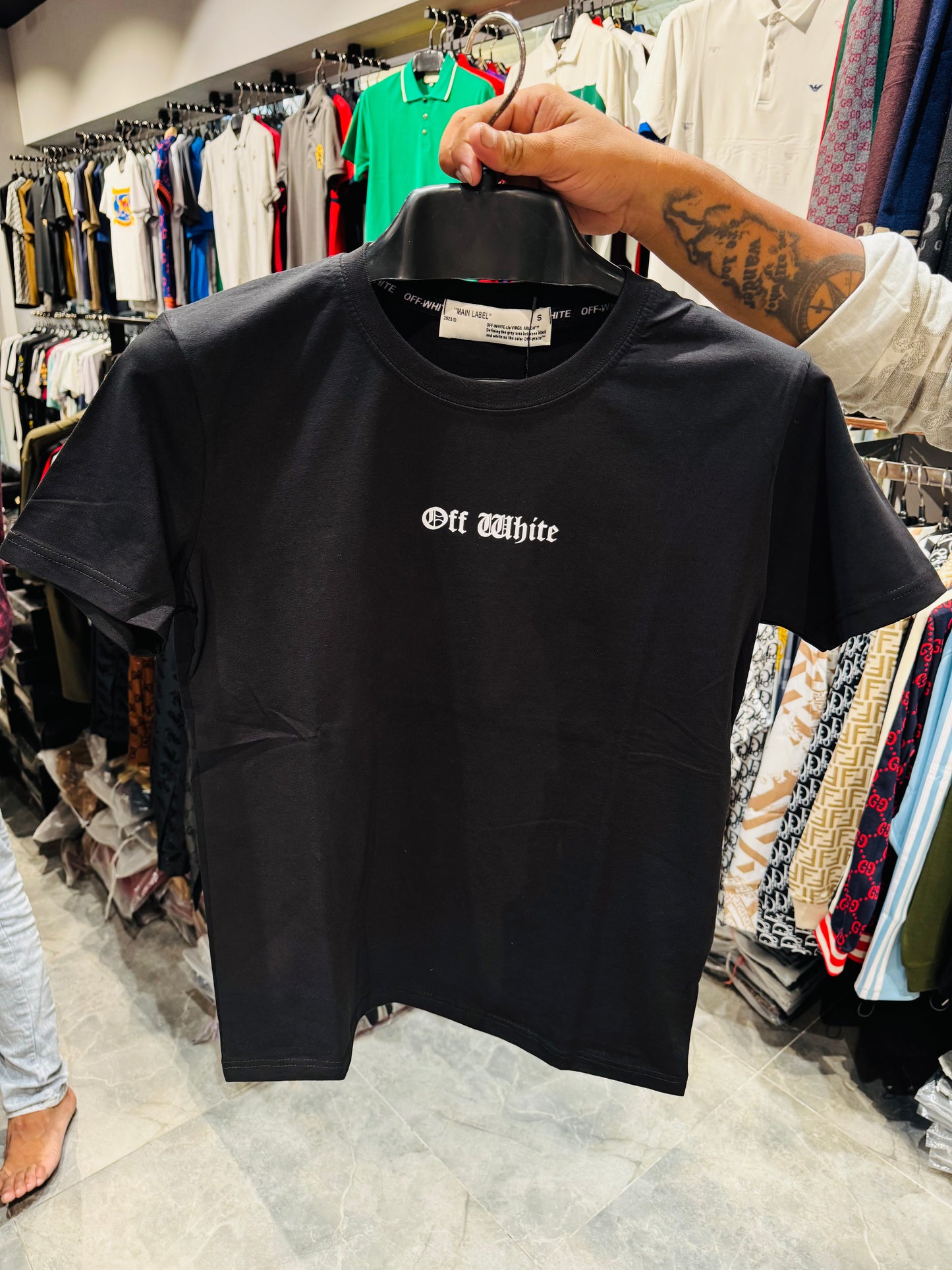 OFF WHITE EMBROIDERY TURKEY TSHIRT