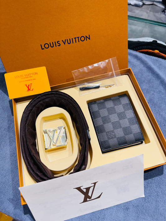 LV BELT AND WALLET