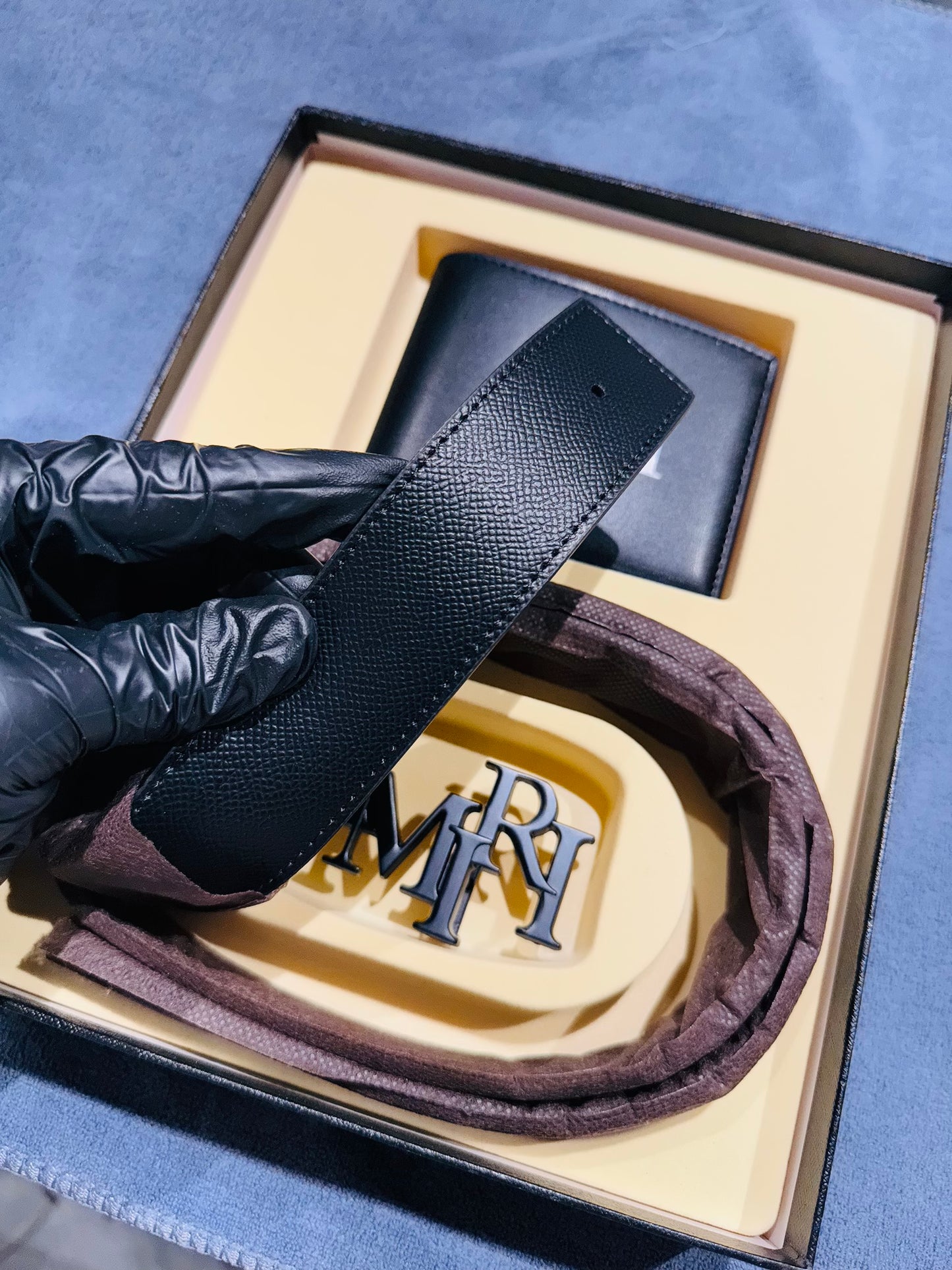 AMIRI BELT AND WALLET