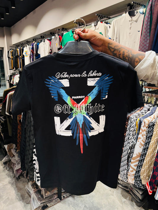 OFF WHITE EMBROIDERY TURKEY TSHIRT