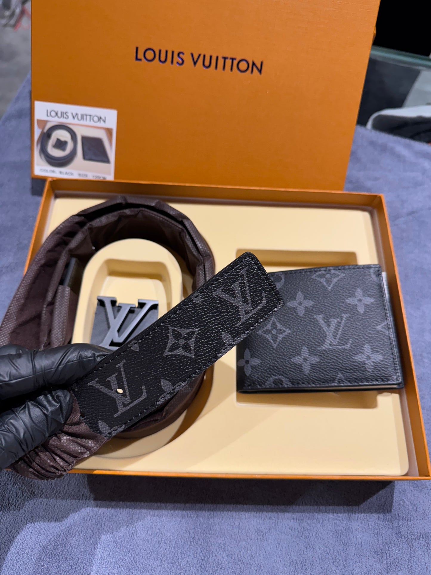 LV BELT AND WALLET
