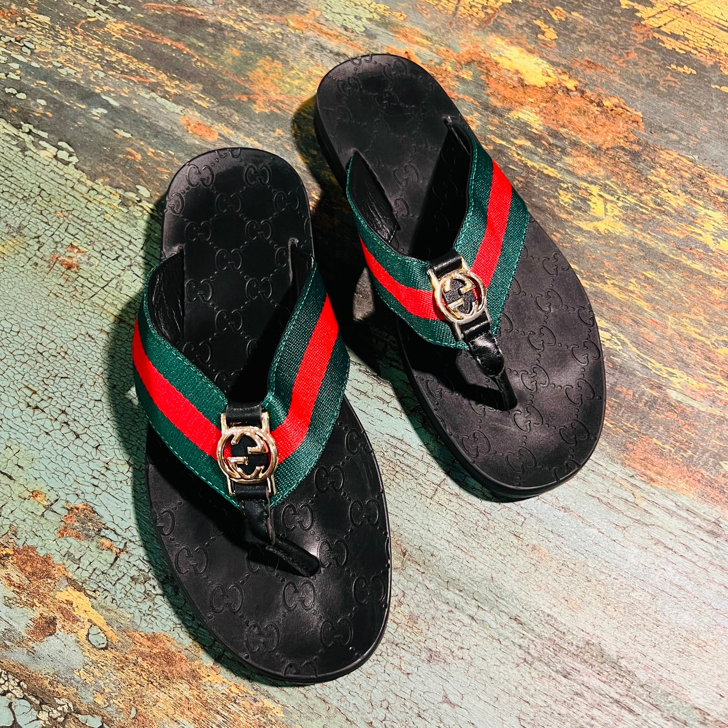 GUCCI REDGREEN SLIPPER