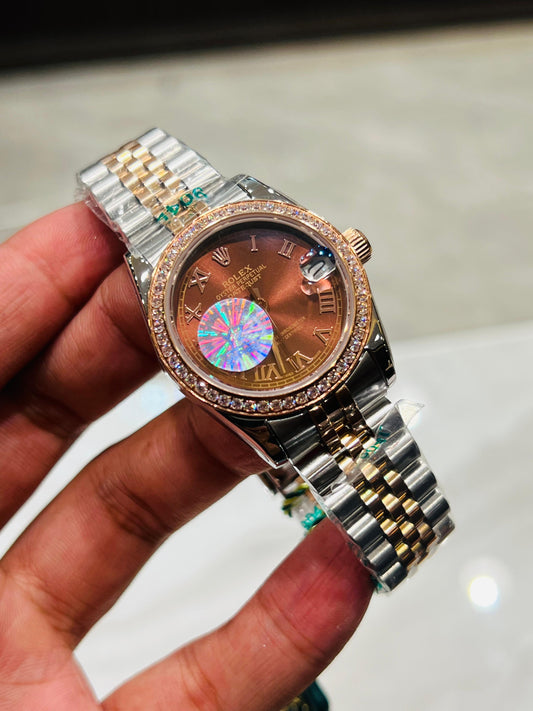 ROLEX LADIES YZ FACTORY ORIGINAL DATEJUST STEELNESS STEEL
