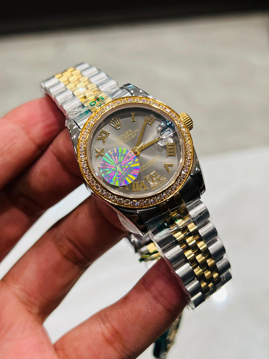 ROLEX LADIES YZ FACTORY ORIGINAL DATEJUST STEELNESS STEEL