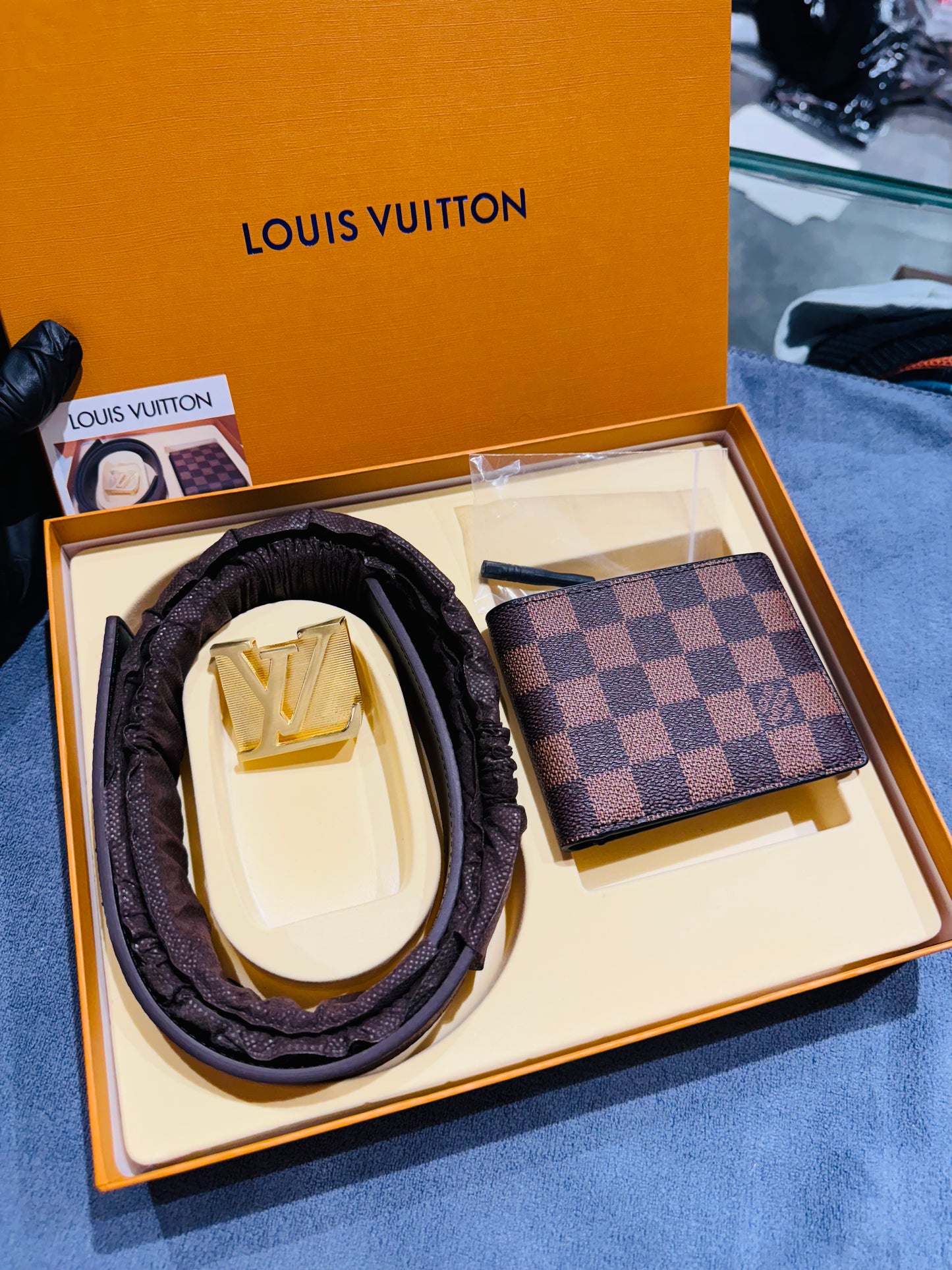 LV BELT AND WALLET