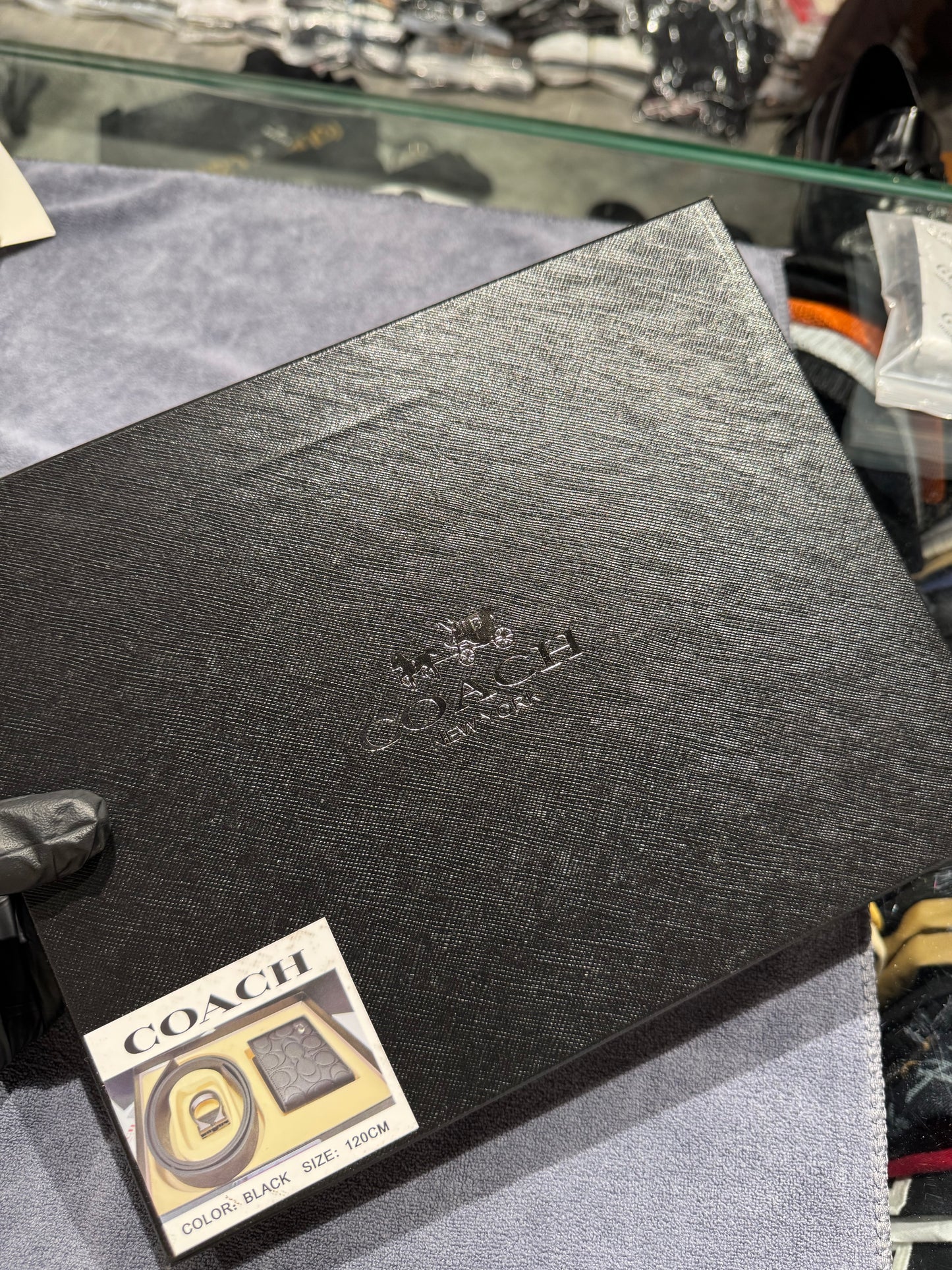 COACH BELT AND WALLET