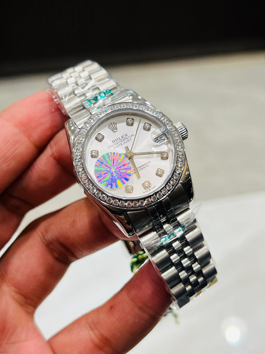 ROLEX LADIES YZ FACTORY ORIGINAL DATEJUST STEELNESS STEEL