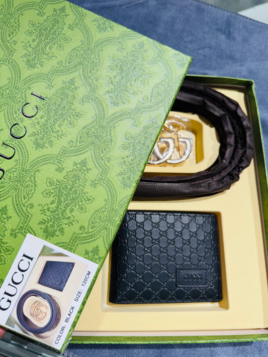 GUCCI BELT AND WALLET