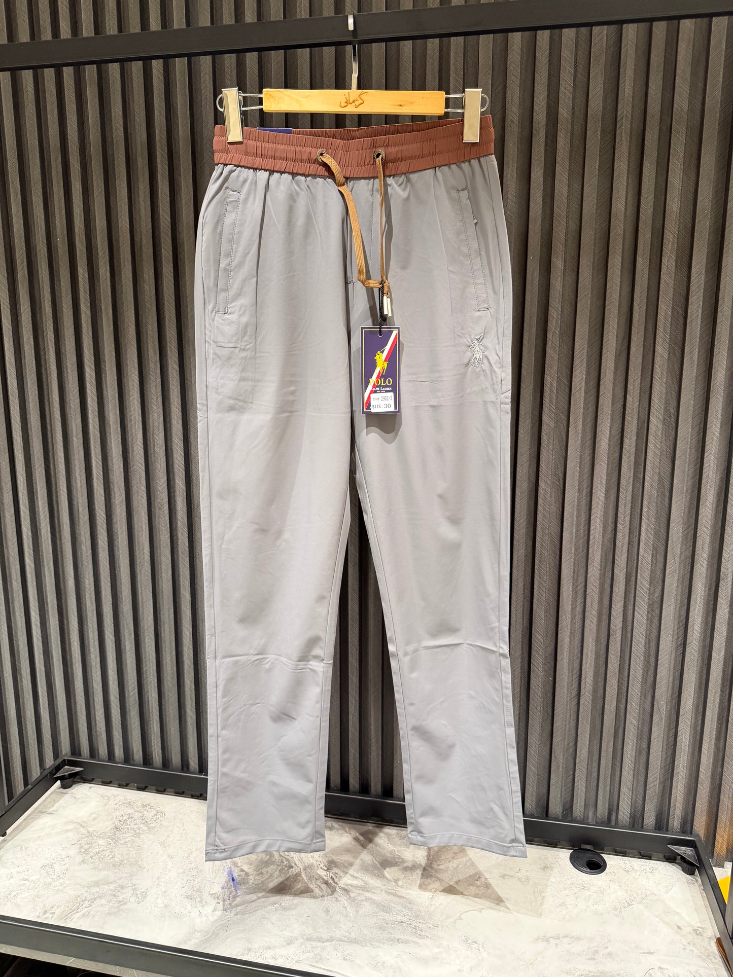 POLO TROUSER LIGHT GREY HIGH GRADE