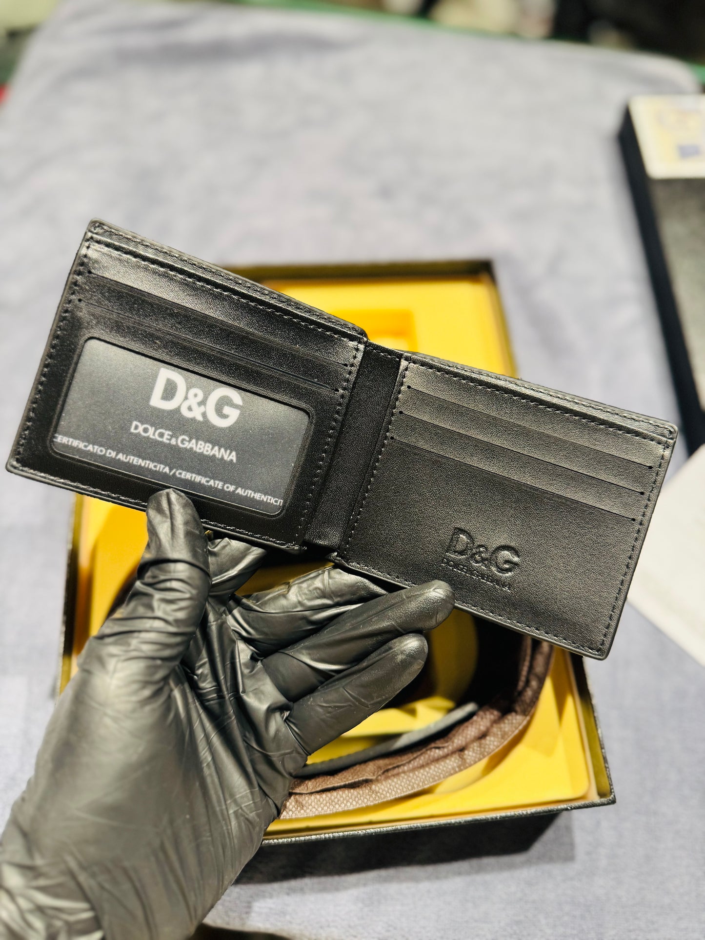 D&G BELT AND WALLET