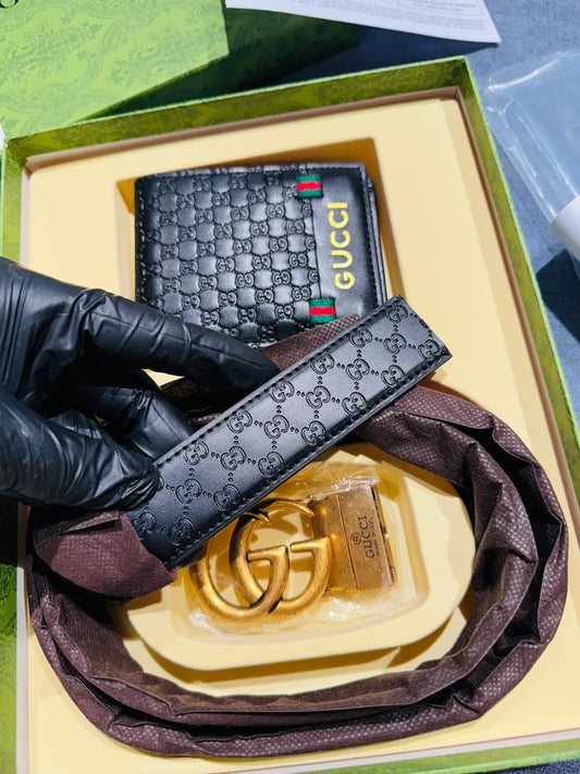 GUCCI BELT AND WALLET