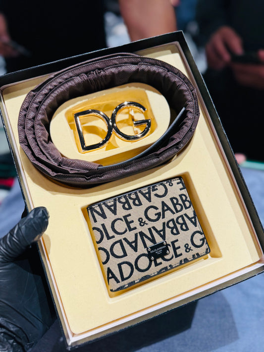 D&G BELT AND WALLET
