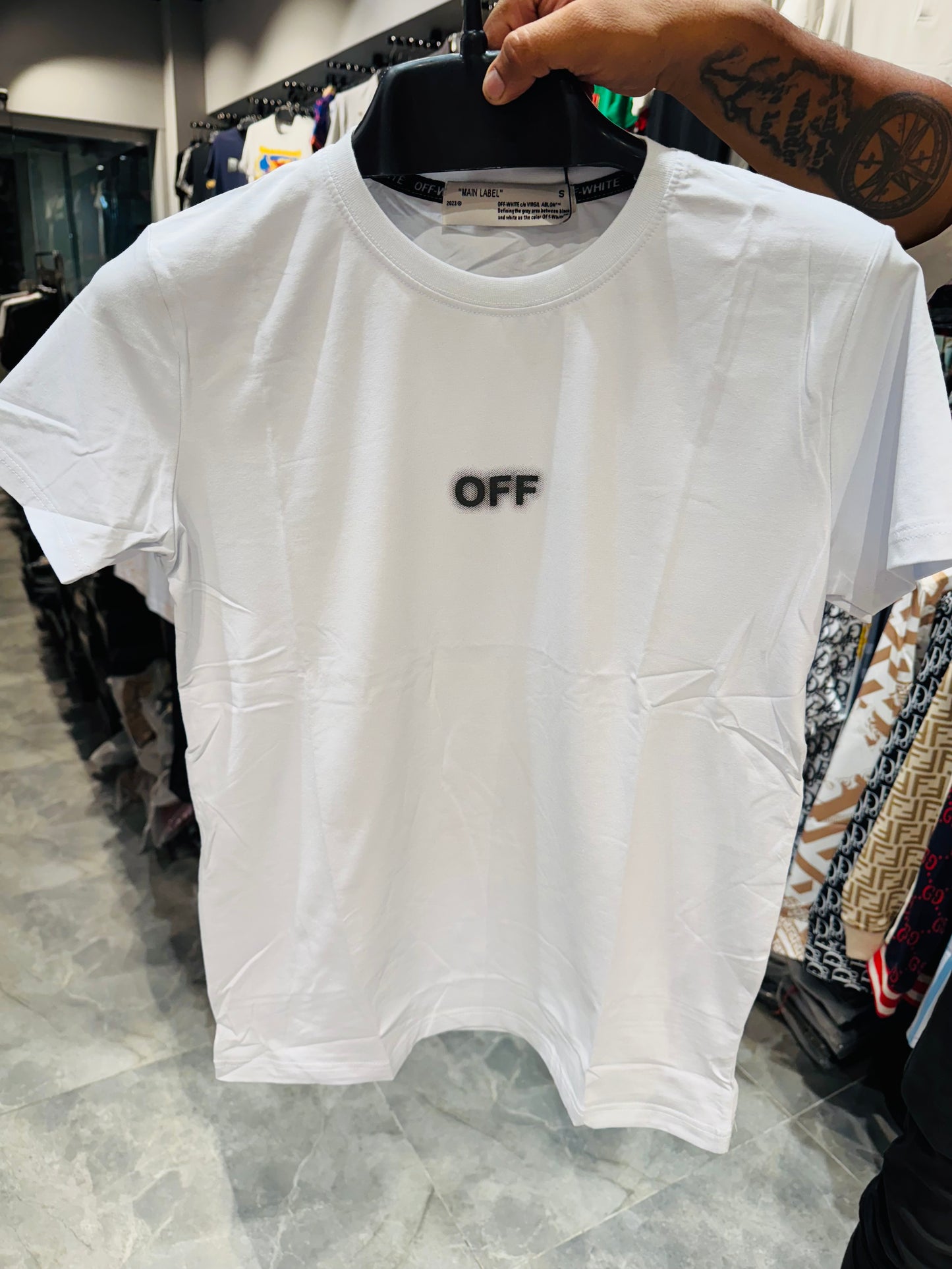 OFF WHITE EMBROIDERY TURKEY TSHIRT